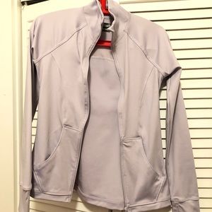 Lilac coloured athletic jacket